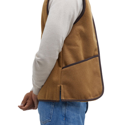 Gilet Uomo reversibile, in pile, con zip frontale